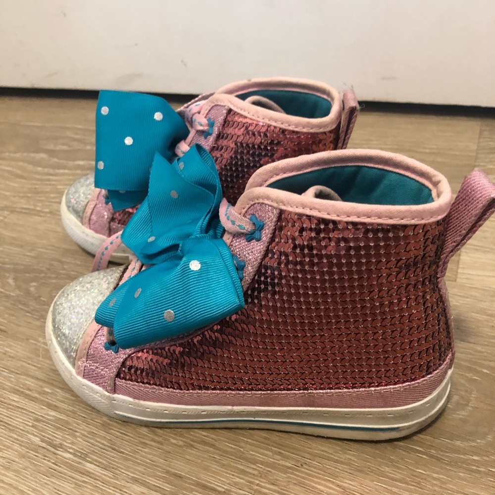 Jo jo siwa girls sparkly sequin sneakers size 11